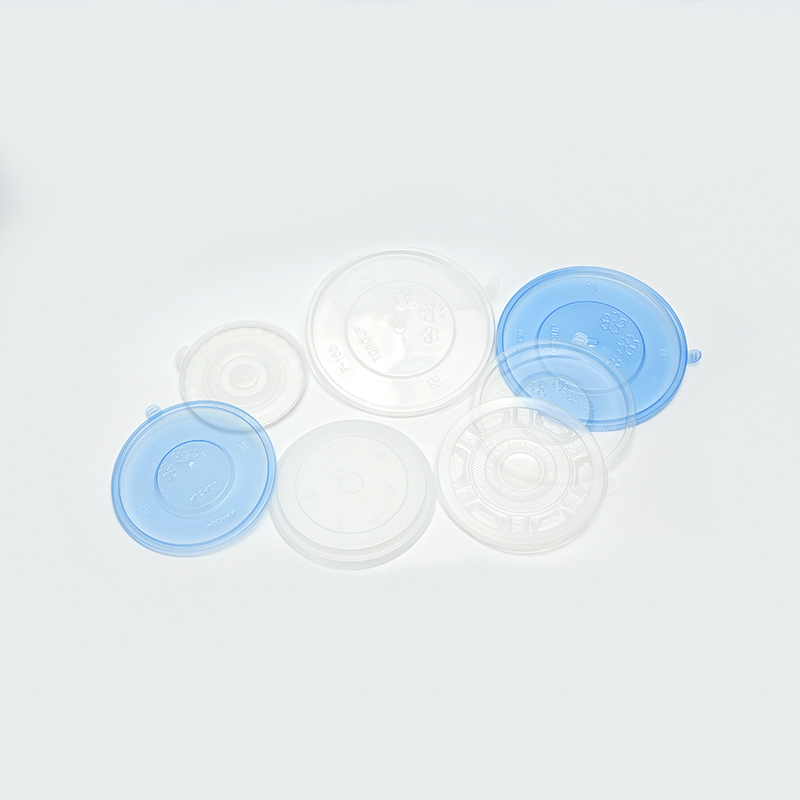 Gjennomsiktig rund pp plast tyknet lokk